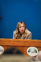 Giorgia Meloni Press Conference - Rome