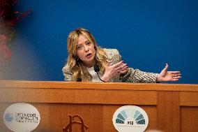 Giorgia Meloni Press Conference - Rome