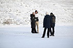 Cold weather in Helsinki