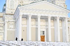 Cold weather in Helsinki