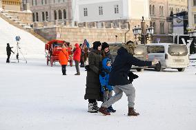 Cold weather in Helsinki