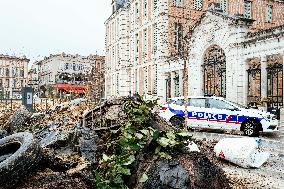 Farmers Dump Trash In Front Of Montauban Prefecture - France