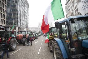 Milan, Piazza Duca D'Aosta, Demonstration to Say No to Approval of the Mercosur Treaty