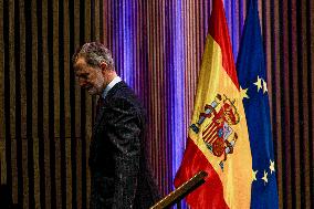 King Felipe Closes The X Conference Of Ambassadors Of Spain - Madrid