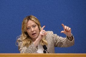 Giorgia Meloni Press Conference - Rome