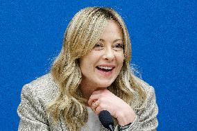 Giorgia Meloni Press Conference - Rome