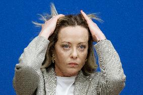 Giorgia Meloni Press Conference - Rome