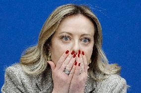 Giorgia Meloni Press Conference - Rome