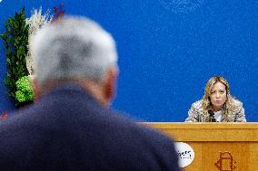 Giorgia Meloni Press Conference - Rome