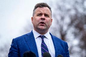 Director of Federal Housing Finance Agency Pulte Speaks to Press at White House