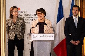 Press Conference at the Agricultural Ministry - Paris