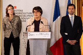 Press Conference at the Agricultural Ministry - Paris