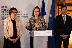 Press Conference at the Agricultural Ministry - Paris
