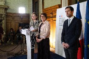 Press Conference at the Agricultural Ministry - Paris