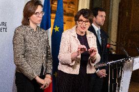 Press Conference at the Agricultural Ministry - Paris