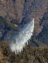 Wildfire in Yamanashi Pref.