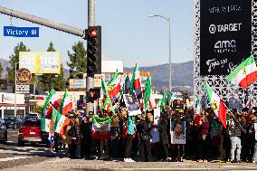 Los Angeles Demonstration Solidarity Iranian Protesters