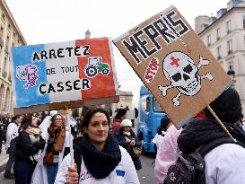 Liberal Doctors Demonstration - Paris