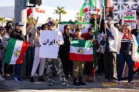 Los Angeles Demonstration Solidarity Iranian Protesters