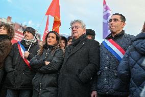 Jean Luc Melenchon At Pro Venezuela Rally - Lyon