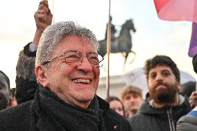 Jean Luc Melenchon At Pro Venezuela Rally - Lyon