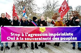 Rally Against US Intervention In Venezuela - Paris