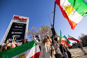 Los Angeles Demonstration Solidarity Iranian Protesters