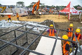 Temporary And Permanent Housing After Cyclone - Aceh Tamiang