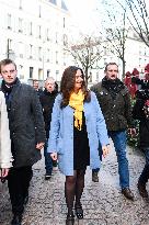 Sarah Knafo At Passy Market - Paris