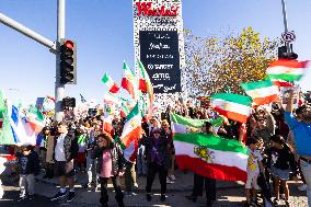 Los Angeles Demonstration Solidarity Iranian Protesters