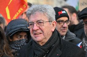 Jean Luc Melenchon At Pro Venezuela Rally - Lyon