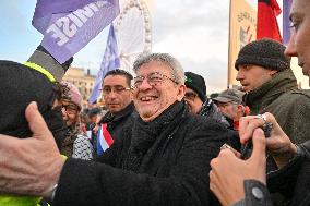 Jean Luc Melenchon At Pro Venezuela Rally - Lyon