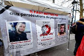 Rally Against Repression In Tunisia - Paris