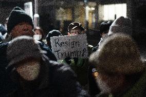 Protest In Front Of The Japanese Prime Minister Official Residence -Tokyo