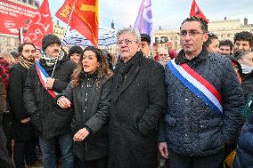 Jean Luc Melenchon At Pro Venezuela Rally - Lyon