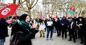 Rally Against Repression In Tunisia - Paris