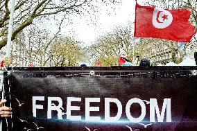 Rally Against Repression In Tunisia - Paris