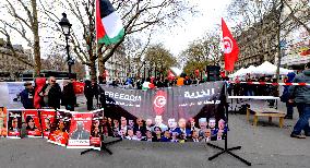 Rally Against Repression In Tunisia - Paris