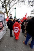 Rally Against Repression In Tunisia - Paris