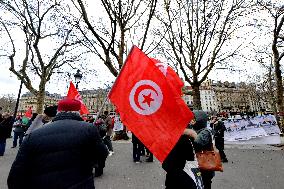 Rally Against Repression In Tunisia - Paris