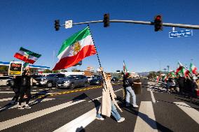 Los Angeles Demonstration Solidarity Iranian Protesters