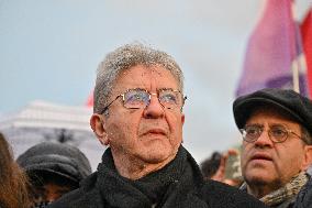 Jean Luc Melenchon At Pro Venezuela Rally - Lyon