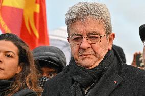 Jean Luc Melenchon At Pro Venezuela Rally - Lyon