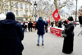 Rally Against Repression In Tunisia - Paris