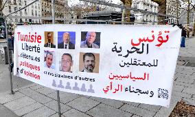 Rally Against Repression In Tunisia - Paris