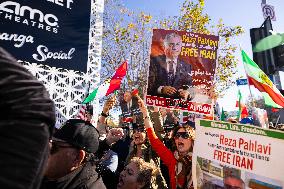 Los Angeles Demonstration Solidarity Iranian Protesters