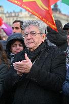 Jean Luc Melenchon At Pro Venezuela Rally - Lyon