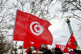 Rally Against Repression In Tunisia - Paris