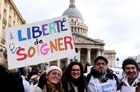 Liberal Doctors Demonstration - Paris