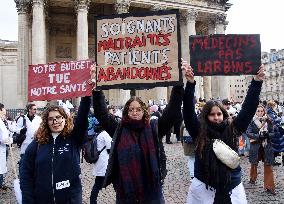Liberal Doctors Demonstration - Paris
